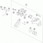 990 SUPER DUKE ANTHRAZIT USA CHASSIS Тормозной суппорт задний