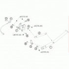 690 SUPERMOTO BLACK USA CHASSIS Подножки