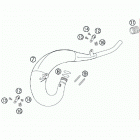 200 XC CHASSIS Глушитель