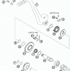250 XC ENGINE Кик стартер