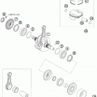 450 SXS-F ENGINE Коленвал и поршень