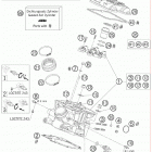 950 SUPERMOTO USA ENGINE Головка цилиндра задняя