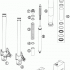 990 SUPER DUKE ANTHRAZIT USA CHASSIS Вилка