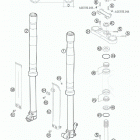 65 SX CHASSIS Передняя вилка