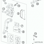 525 XC-W CHASSIS Передний тормозной суппорт