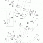 690 SUPERMOTO BLACK USA CHASSIS Глушитель