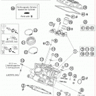 990 SUPERDUKE USA ENGINE Головка цилиндра задняя