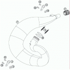 250 SX CHASSIS Exhaust p ip e