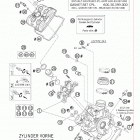 990 ADVENTURE USA ENGINE Головка цилиндра передняя