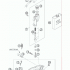 400 XC-W -EXC CHASSIS Тормозной цилиндр задний