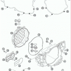300 XC-W ENGINE Кожух сцепления