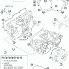 300 XC-W ENGINE Картер двигателя
