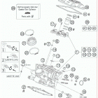 950 SUPERENDURO R ENGINE Головка цилиндра задняя