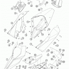 690 SUPERMOTO BLACK USA CHASSIS Обтекатель , крылья