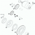 525 XC-W EXC ENGINE Электрический стартер