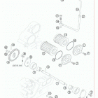 525 XC-W EXC ENGINE Масляная система