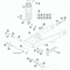 50 SX  CHASSIS Swingarm, monoshock