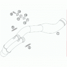 525 XC-W CHASSIS Выпускной коллектор