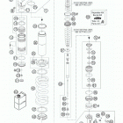 950 SUPERENDURO R CHASSIS Амортизатор в разборе