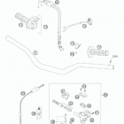 400 XC-W -EXC CHASSIS Handlebar, c ontrols
