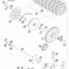 400 XC-W -EXC ENGINE Сцепление