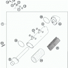 250 XCF-W CHASSIS Exhaust silencer