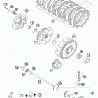 250 XCF-W ENGINE Сцепление