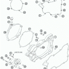 125 SX ENGINE Кожух сцепления