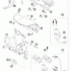 990 ADVENTURE ORANGE ABS USA CHASSIS Cockpit speedometer