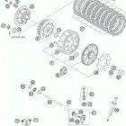 300 XC-W ENGINE Сцепление