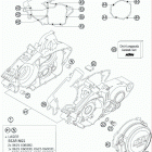 125 SX ENGINE Картер двигателя