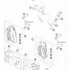 990 SUPER DUKE BLACK USA CHASSIS Передний тормозной суппорт