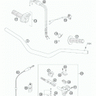 525 XC-W CHASSIS Handlebar, c ontrols
