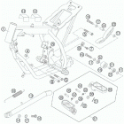 50 SX JUNIOR CHASSIS Рама , задняя подножка
