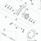 400 XC-W -EXC CHASSIS Переднее колесо