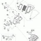 690 SUPERMOTO BLACK USA CHASSIS Воздушный фильтр
