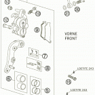 300 XC CHASSIS Тормозной суппорт передний