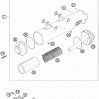 625 SMC CHASSIS USA 06 Exhaust silencer