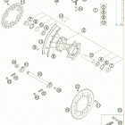 525 EXC-G RACING USA CHASSIS Заднее колесо