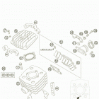 50 SENIOR ADVENTURE ENGINE Cylinder, cylinder head 50 ac 2006 part number