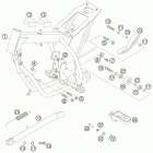 50 MINI ADVENTURE CHASSIS Рама , задняя подножка