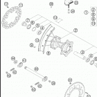 450 EXC-G RACING USA CHASSIS Заднее колесо