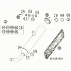 125 SX Exhaust silencer