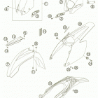 400 EXC-G RACING USA CHASSIS Обтекатель , крылья