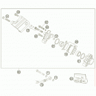 50 SX SEN Тормозной суппорт задний