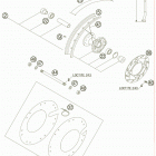 50 SX JUNIOR CHASSIS Переднее колесо