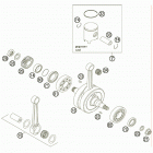 125 SX Коленвал и поршень