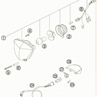 250 XC-W ZA Фара