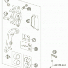 525 EXC-G RACING USA CHASSIS Передний тормозной суппорт