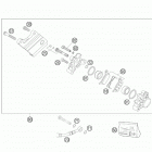 50 SX CHASSIS Тормозной суппорт задний